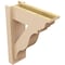 Ekena Millwork 6-in W x 16-in D x 20-in H Funston Trad Rough Cedar Woodgrain TimberThane Outlooker, Primed Tan OUTUR060X16X20FST04RCPR - alternate 4